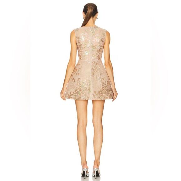 NWOT BRONX AND BANCO Violet Mini Dress in Gold Sequin, size XS - Picture 3 of 15